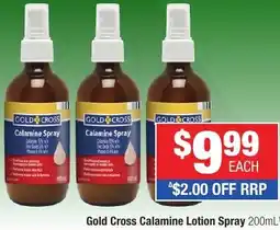 Direct Chemist Outlet Gold Cross Calamine Lotion Spray offer