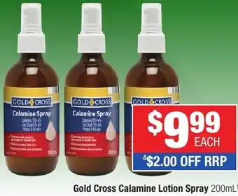 Gold Cross Calamine Lotion Spray