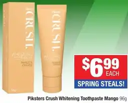 Direct Chemist Outlet Piksters Crush Whitening Toothpaste Mango offer
