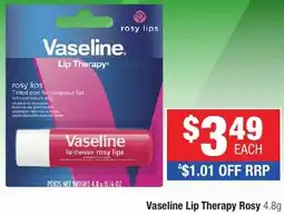Direct Chemist Outlet Vaseline Lip Therapy Rosy offer