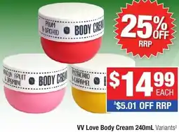 Direct Chemist Outlet VV Love Body Cream offer