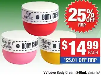 Direct Chemist Outlet VV Love Body Cream offer