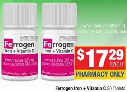Direct Chemist Outlet Ferrogen Iron + Vitamin C offer