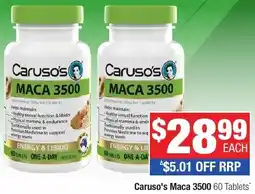 Direct Chemist Outlet Caruso's Maca 3500 offer