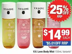 Direct Chemist Outlet V.V. Love Body Mist offer