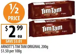 Supabarn ARNOTT'S TIM TAM ORIGINAL offer