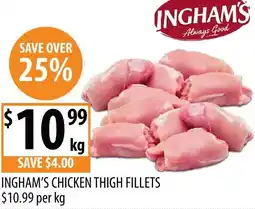 Supabarn Ingham's chicken thigh fillets offer