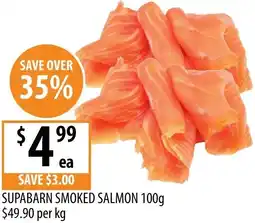 Supabarn Supabarn smoked salmon offer