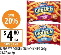 Supabarn Birds eye golden crunch chips offer