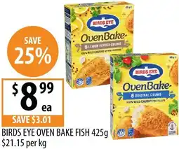 Supabarn Birds eye oven bake fish offer