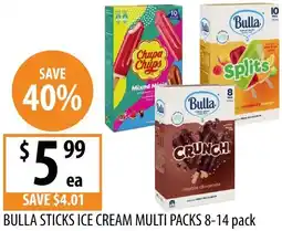 Supabarn Bulla sticks ice cream offer