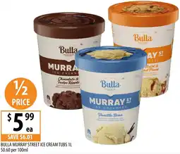 Supabarn Bulla murray street ice cream tubs offer