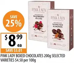 Supabarn Pink lady boxed chocolates offer