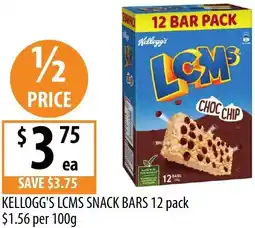 Supabarn Kellogg's lcms snack bars offer