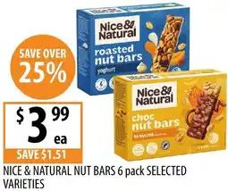 Supabarn Nice & natural nut bars offer