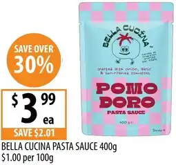 Supabarn Bella cucina pasta sauce offer