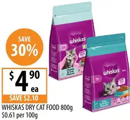 Supabarn Whiskas dry cat food offer