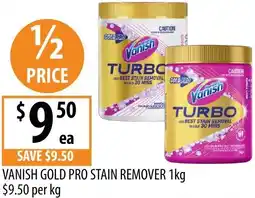 Supabarn Vanish gold pro stain remover offer