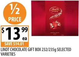 Supabarn Lindt chocolate gift box offer
