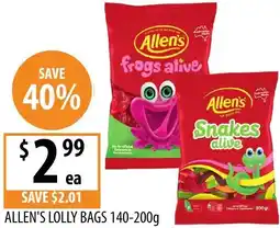 Supabarn Allen's lolly bags offer