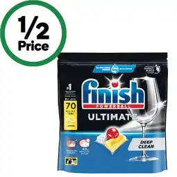 Woolworths Finish Ultimate Dishwasher Tablets Pk 70 offer