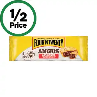 Four’N Twenty Angus Pies 700g Pk 4 – From the Freezer