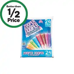Woolworths Zooper Dooper 24 x 70ml offer