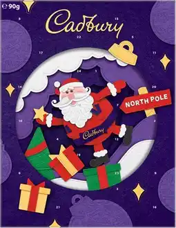 Coles Cadbury Dairy Milk Advent Calendar 90g offer