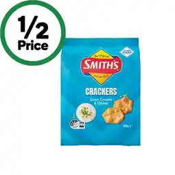 Woolworths Smith’s Oven Baked Crackers 160g offer