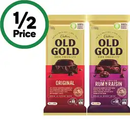 Woolworths Cadbury Old Gold 175-180g offer