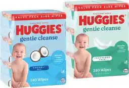 Coles Huggies Baby Wipes 216 Pack-240 Pack offer