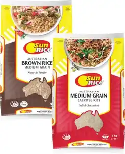Coles Sunrice Medium Grain Rice 5kg offer