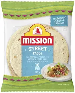 Coles Mission Street Tacos 10 Pack 375g offer