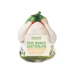 Woolworths Macro Free Range Australian Fresh Whole Plain RSPCA Approved Chicken – From the Meat Dept offer