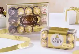 Coles Ferrero Collection 15 Pack 172g or Rocher Gift Box 16 Pack 200g offer