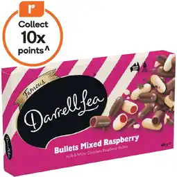 Woolworths Darrell Lea Mixed Raspberry Bullets Gift Box 400g offer