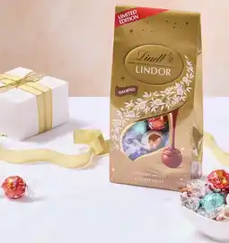 Coles Lindt Lindor Limited Edition Bag 309g offer