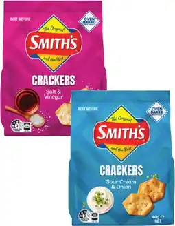 Coles Smith's Crackers 160g offer