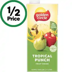 Woolworths Golden Circle Fruit Drink 1 Litre offer