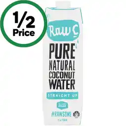 Woolworths Raw C Natural Coconut Water 1 Litre offer