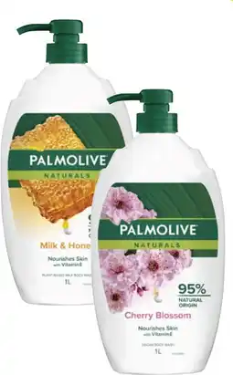 Coles Palmolive Naturals Body Wash 1 Litre offer
