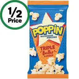 Woolworths Poppin Microwave Popcorn 85-100g offer