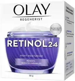 Coles Olay Regenerist Retinol24 Night Moisturiser 50g offer
