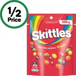 Woolworths Skittles 120-200g offer