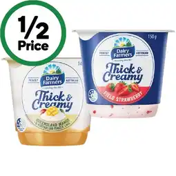 Woolworths Dairy Farmers Thick & Creamy Yoghurt 140-150g β From the Fridge offer