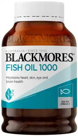 Coles Blackmores Fish Oil 1000mg Capsules 400 Pack^ offer