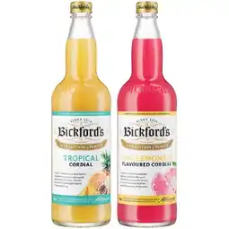 Woolworths Bickford’s Cordial 750ml offer