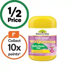 Woolworths Nature’s Way Kids Smart Vita-Gummies Multivitamin Plus Pk 120^ offer