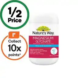 Woolworths Nature’s Way Magnesium Glycinate Tablets Pk 130^ offer