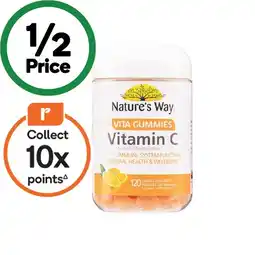 Woolworths Nature’s Way Vita Gummies Vitamin C Pk 120^ offer